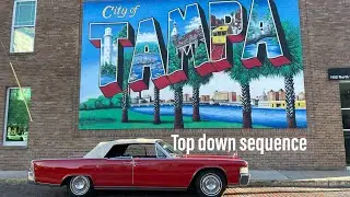 1965 Lincoln Continental Convertible Top Down REMOTE Sequence
