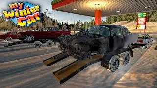 Encontrei carros novos no Posto! - My Winter Car #23