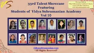 33rd Student Talent Showcase: VSA #Navaratri #Music Fest - Vol 10- Oct 2024 #vidyasubramanianacademy