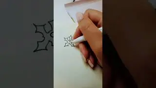 Relaxing painting videos Floral ornament drawing #shorts