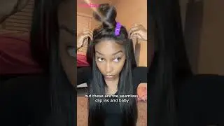 Add to cart IMMEDIATELY 🛒#lashey #clipins #hairextensions #invisibleclipins #clipinsforblackgirls