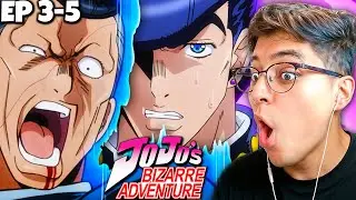 JOSUKE vs NIJIMURA BROS! | JJBA Diamond is Unbreakable Ep 3-5 REACTION