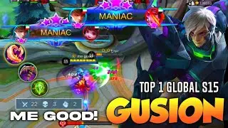 2x MANIAC! 22Kills Gusion Beast Mode! Fast Hand Combo! [ Top 1 Global Gusion ] MLBB✓