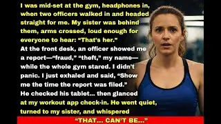 Police Walked Into My Gym and Came Straight for Me—My Jealous Sister Lied So I’d Lose Everything…