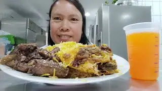 Adobong duck + rice fish (Arabic food) #ofwmukbang #smallyoutuber