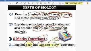 Instrumental method of analysis important question || instrumental analysis important questions