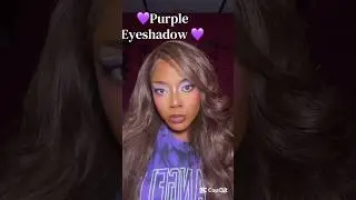 Purple eyeshadow #makeup #softglamlook #makeuptutorial #makeupideas #everydaymakeupforblackwomen