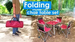 Portable folding chair set table. #camping #outdoors #picnic