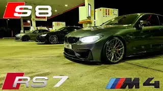 AUDI RS7 VS AUDI S8 VS BMW M4 LONDON TEAR UP