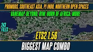 ETS2 1.56 Final &mdash; самая большая комбинация карт в истории &mdash; Promods, Vanemap, Southeast Asia, RIW...