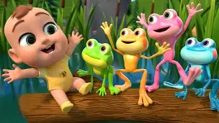 Five Little Frogs Nursery Rhyme + MORE Lalafun Nursery Rhymes & Kids Songs