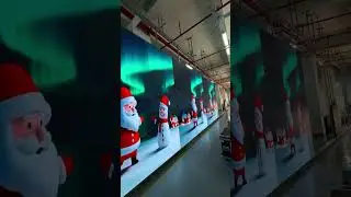Santa Claus is evident on the P1.86 Indoor LED screen #indoorledscreen #santaclaus #merrychristmas