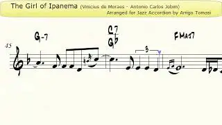 The Girl of Ipanema - Jazz Accordion Sheet music