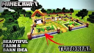 🌾 INSANE Minecraft Farm & Barn Build! 🐴🔥||TUTORIAL 