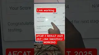 AFCAT 2 Result 2025 Kaise Dekhe |  How to Check  AFCAT 2 Result 2025 Score Card | #afcat2025