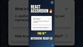 React Accordion in 90 Seconds 🔥 | FAQ UI | CodeWithAswin | Tamil