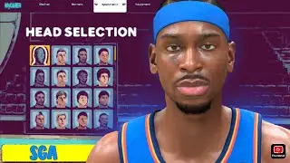 SGA NBA 2K26 NEXT GEN FACE CREATION 