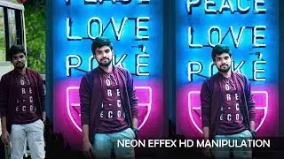 Neon Glowing Effect - Photoshop Manipulation | Photoshop Photo Editing | Tapash Editz | U2 studio