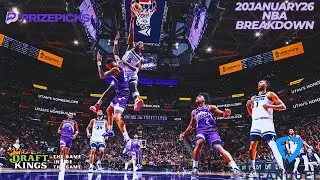 HOW TO WIN ($50,000) | 20JANUARY26 | NBA DFS SLATE BREAKDOWN AND BEST PICKS
