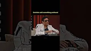 Govinda said something profound 😘 #youtubeshorts #shortsfeed #twomuchshow #chunkeypandey #govinda