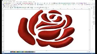 How to Digitize Flower Satin stitch by Tajima pulse?