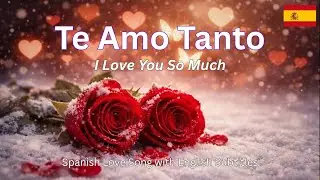 Te Amo Tanto &ndash; I Love You So Much &ndash; Spanish Love Song with English Subtitles (Lyrics Video)