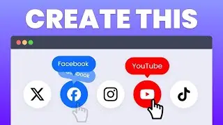 Add Social Media Icons with Tooltips | HTML & CSS Tutorial | Beginner-Friendly
