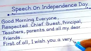 Speech for Independence Day in English | Calligraphy Master Rakib