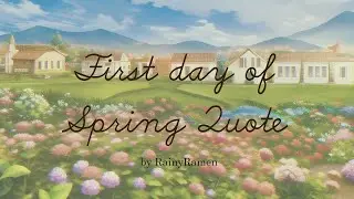 first day of spring quote | March 20, 2023