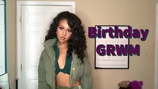 Birthday Vlog GRWM + Outre Ashani Half Wig and Mihugass Clip In Extensions Review