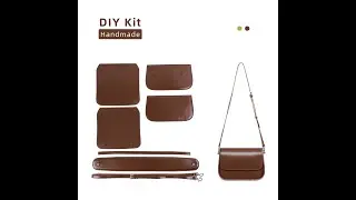DIY Leather Saddle Bag - Make Your Own Bag.Sewing Craft Kit Leathercraft Activity.