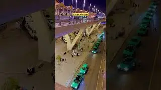 Beautiful night view of Jeddah airport Saudi Arabia #jeddahairport #saudiarabia #shorts #trending