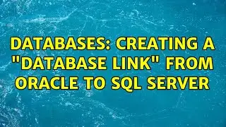 Databases: Creating a 