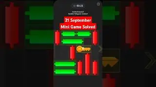 #21Sept Today Daily Mini Game | Hamster Kombat Daily Combo Card | hamster Cipher Code 21 September