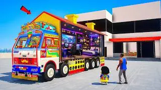 Franklin & Shinchan Built A Luxury House On His TATA Truck Indian Bike Driving 3D