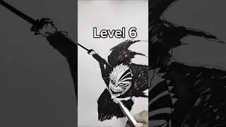 Drawing Ichigo Kurosaki in different levels #IchigoKurosaki #BleachArt #AnimeDrawing #shorts