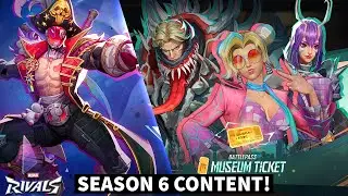Marvel Rivals Season 6 New Content! Museum Ticket Battlepass | Whac-A-Jeff Event | Deadpool Skins
