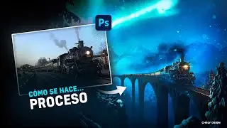Cómo crear IMÁGENES DE CINE con PHOTOSHOP - EP 1 - SNOW TRAIN