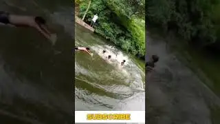 village boy's swimming in river ✌🏻🏊