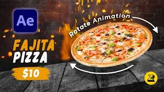 Pizza Rotate Animation in After Effects | Motion Graphics Tutorial | Adobe After Effects