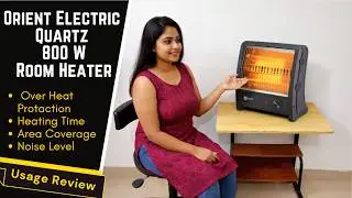 Orient Electric Quartz Room Heater | 800 W, 2 Heating Rods Quick Heating Tip-over Protection Review.