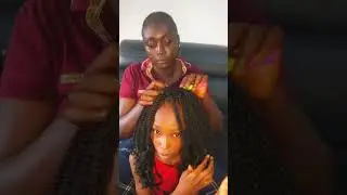 Crochet braids on a 4C hair 
