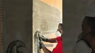 Professional Wall Sanding with Vacuum System | Interior Wall Finishing Process