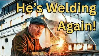 Wind & Welding: Stern Hull Construction in Action