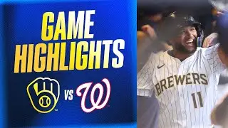 Nationals vs. Brewers Highlights (7/13/25) | MLB Highlights