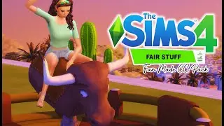FUN FAIR RIDES IN THE SIMS 4 🎢 || ROLLERCOASTER, DODGEMS, CARNIVAL GAMES & MORE|| CC PACK SHOWCASE