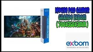 Mouse pad gamer grande exbom tamanho ( 700x350x3mm )