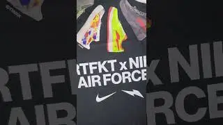 UNBOXING Nike x RTFKT Air Force 1 Murakami Drip🌸💧 #shorts #youtubeshorts