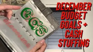 cash stuffing + december budget goals | getting back into the swing of things
