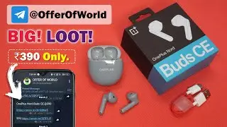 ₹390 - Big LOOT : OnePlus Nord Buds CE - Telegram Broadcast Amazon Loot - Earbuds Unboxing & Review